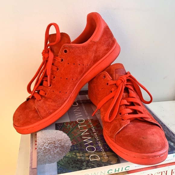 stan smith shoes red